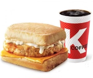 【自动发货】肯德基早餐两件套芝士鸡肉帕尼尼美式咖啡套餐