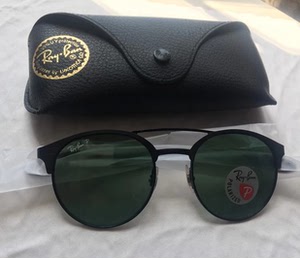 全新正品雷朋rb3545 51码数 偏光树脂镜片 黑色镜框全