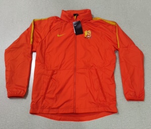 中超耐克武汉卓尔武汉队球员版风雨衣