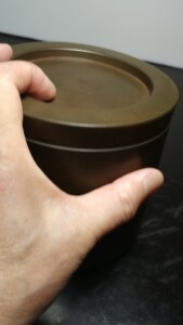 蛐蛐罐,蛐蛐带罐,蟋蟀盆,津门名家王学义绿泥蛐蛐养罐一只,有