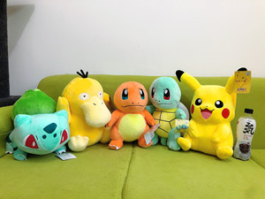 阿里鱼正版大号宠物小精灵宝可梦妙蛙种子可达鸭皮卡丘杰尼龟