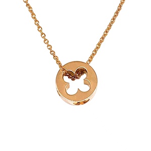 8新]lv路易威登 empreinte玫瑰金镂空四叶草项链 公价17500