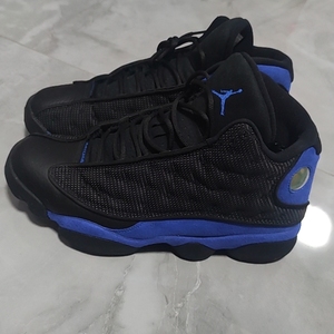 000人付款淘宝aj13 乔13 蓝黑(黑/皇家蓝) 44码 9成新,穿过1liu