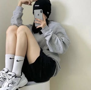 nike袜子纯棉四季夏男袜aj短袜潮流中长筒女袜鲨鱼裤袜韩版