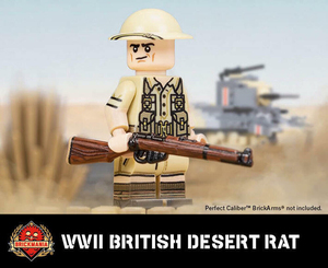 美国brickmania 乐高二战第三方人仔 英国北非沙漠之