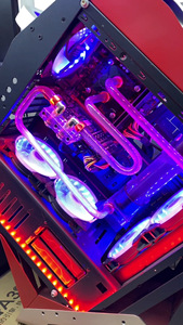 玩嘉coolman兽beast水冷mod玻璃机箱