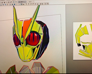 假面骑士01图纸 纸艺大师图纸 eva图纸 单头 数据商