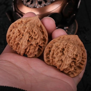 正宗陕西王勇官帽文玩核桃手把件