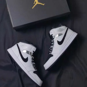 41码全新air 乔1 aj1 小伦纳德 液态银 黑白