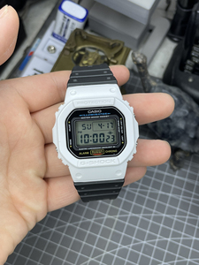 卡西欧5600e,gshock,熊猫方块,黑白熊猫哥搭配,情