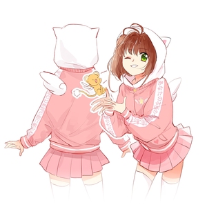 漫趣 二次元衣服动漫周边卫衣连帽女小翅膀软妹可爱春季猫耳外套