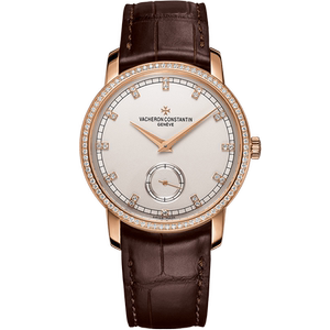 8新]江诗丹顿传袭系列18k玫瑰金镶钻手动机械手表男82572/000r