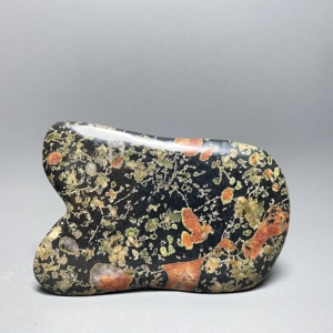 精品安山岩玉梅花玉刮痧板