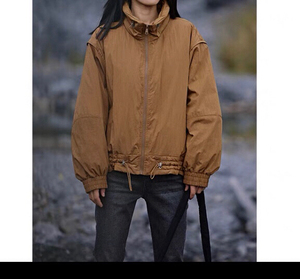 annsuu安素尚叙涵羽绒服短款呢子