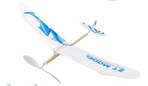 中天模型，新天驰橡筋动力滑翔飞机。青少年科普器材。