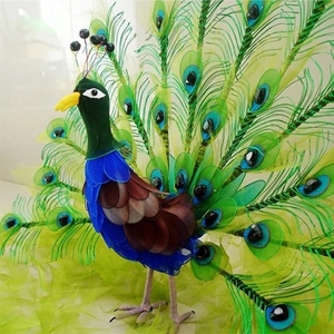 手工丝网花孔雀材料