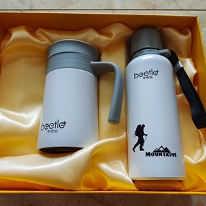 甲壳虫beetle 内外304不锈钢 真空子弹头带绳学生男女保温杯0人付款