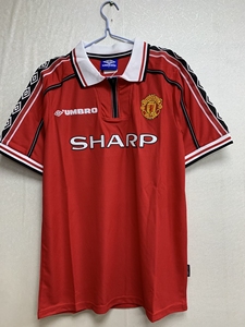 全新曼联98-99主场复古球衣,清码尾货