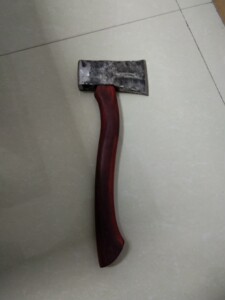 木工单刃斧子,刃口夹钢的,打钢印,小日本的,斧头重3斤多,二