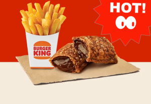 汉堡王   小薯条 薯霸王(中) 酷黑巧心派巧克力派 单次