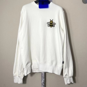 dior kaws水钻蜜蜂白色卫衣