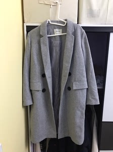 rocaco /洛可可 大衣 毛呢外套   灰色