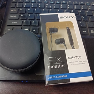 全新sony索尼mh-750入耳式重低音有线运动男女通用学生