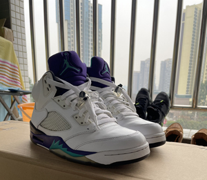aj5 grape 白紫葡萄 42.5码 13年复刻版 只穿