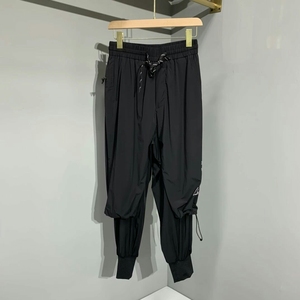 阿迪达斯y3山本耀司机能高街运动休闲裤酷帅侧边裤脚处logo