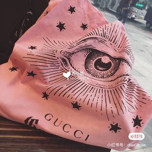 全新正品 现货gucci博物馆系列购物袋粉色天使之眼购物袋