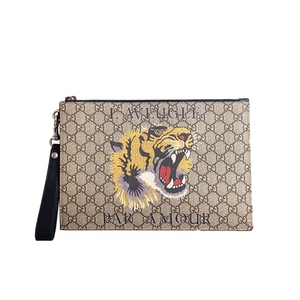 【四折即刻拍】95新gucci古驰 男士虎头手拿包 手抓包专柜正品