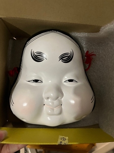 日本能面面具阿多福,日本带回的