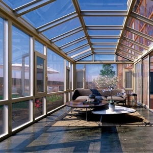 铝合金阳光房露台阳台封门窗室内外花园楼顶钢结构搭建天井玻璃房