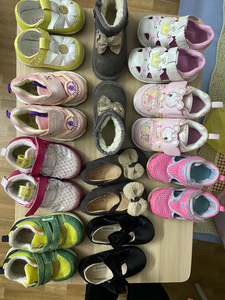 女童鞋，新旧不一，从走路开始到2岁多鞋子 18码到23码 2