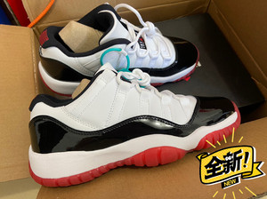 air jordan 11 low aj11黑红康扣低帮黑白