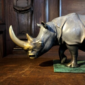 犀先生吸金兽冷墨铜雕塑郑宝成原创作品收藏文玩摆件天工铜师傅铜