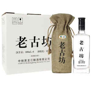 老古坊 中粮东方春酿酒麻袋瓶纯粮浓香型纯粮固态优级白酒 52