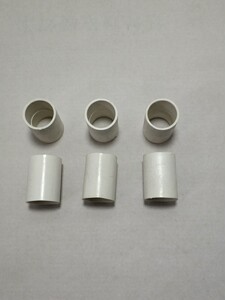 鸿雁pvc中型 25 加厚电线管接头 全新 白色