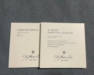 亨利慕时手表原装正品说明书 说明书手册 H.Moser&Ci