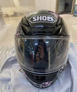 shoei z7黑色小花樱花摩托车头盔.非arai.agv.