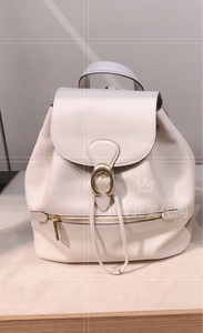 coach/蔻驰  女士包  2019新款中号  白色双肩背