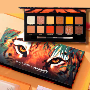 完美日记 眼影盘十二色动物 老虎盘橘色调
