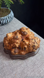 随形荔枝木瘤香炉 龙眼木熏香炉 盘香炉 茶桌摆件