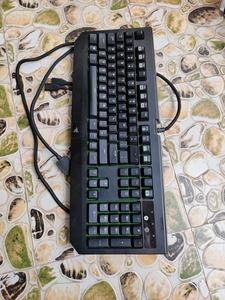 雷蛇rz03–0170键盘绿轴 黑寡妇蜘蛛终极版机械键盘