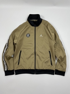 clot air jordan 联名 兵马俑棕色运动夹克外套