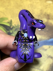 卓越正坊淘宝兼容乐高幻影忍者第十季人仔积木 njo506 派梭紫蛇怪