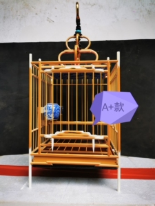 川笼斗四方,绣眼,柳莺全新,正宗成都师傅手工川派笼,榫卯结构