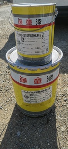 鱼童防锈漆，底漆，船舶专用， 固化剂一桶3.8kg，底漆一桶