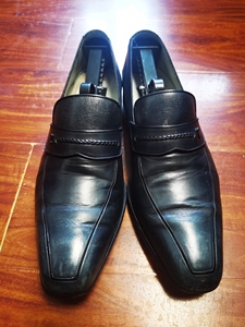 意大利铁狮东尼a.testoni男士皮鞋,珍稀袋鼠皮,蓝色