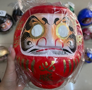 日本手工群马高崎许愿御守达摩不倒翁摆件日料店送礼5号21cm
